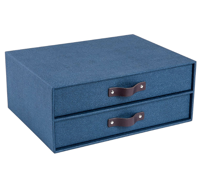 Bigso-2-Drawer-Birger-Canvas-File-Storage-Box