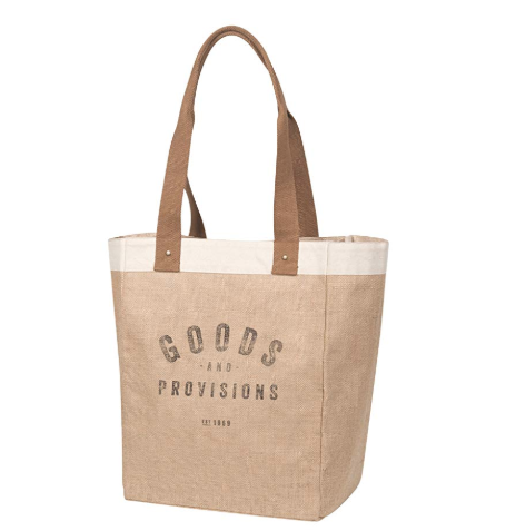 Now-Designs-Burlap-Market-Tote-Goods-and-Provisions