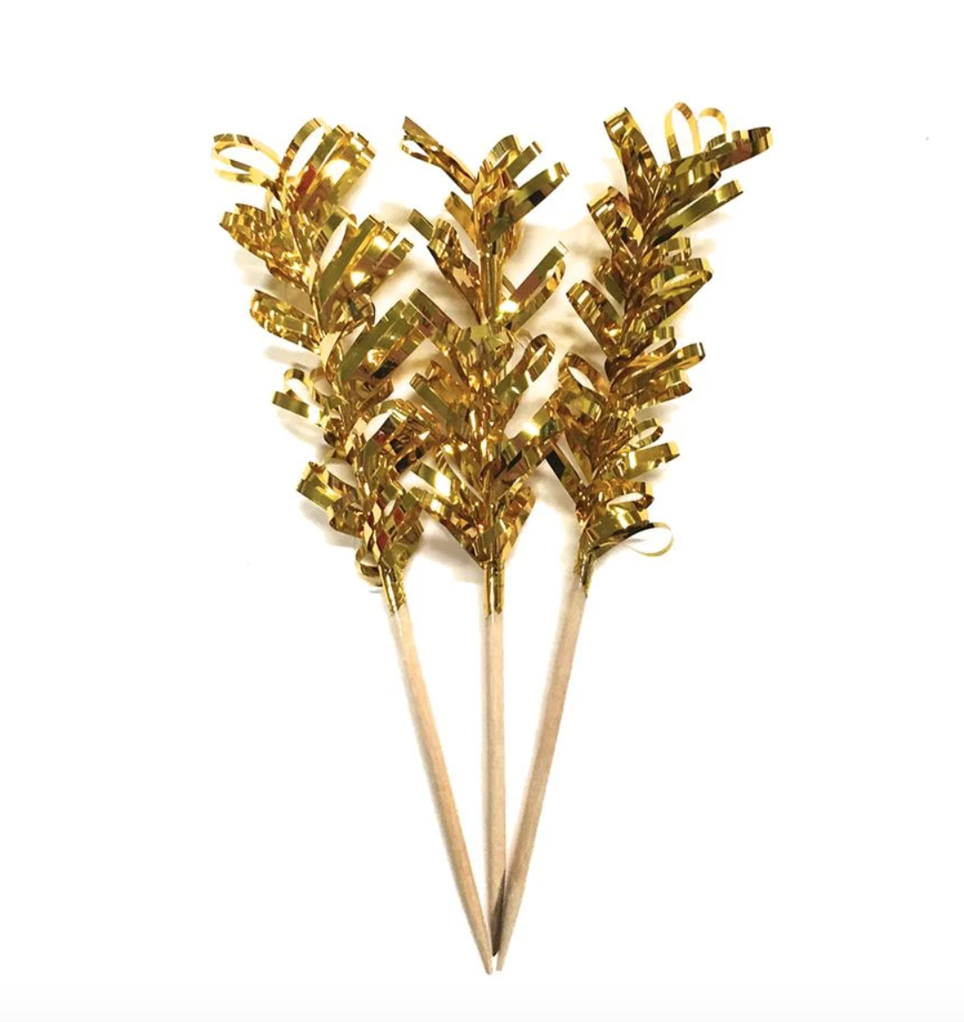 Sophistiplate-Frill-Toothpick-Gold-Metallic