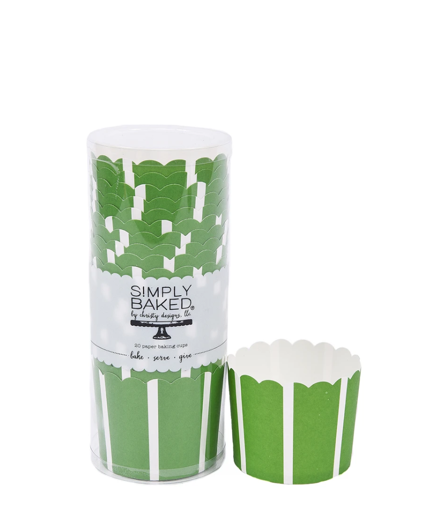 Sophistiplate-Simply-Baked-Green-Vertical-Large-Paper-Baking-Cups