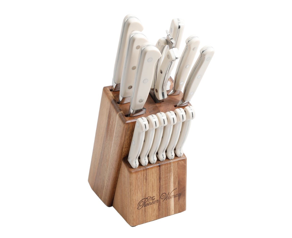 The-Pioneer-Woman-Cowboy-Rustic-14-Piece-Forged-Cutlery-Knife-Block-Set