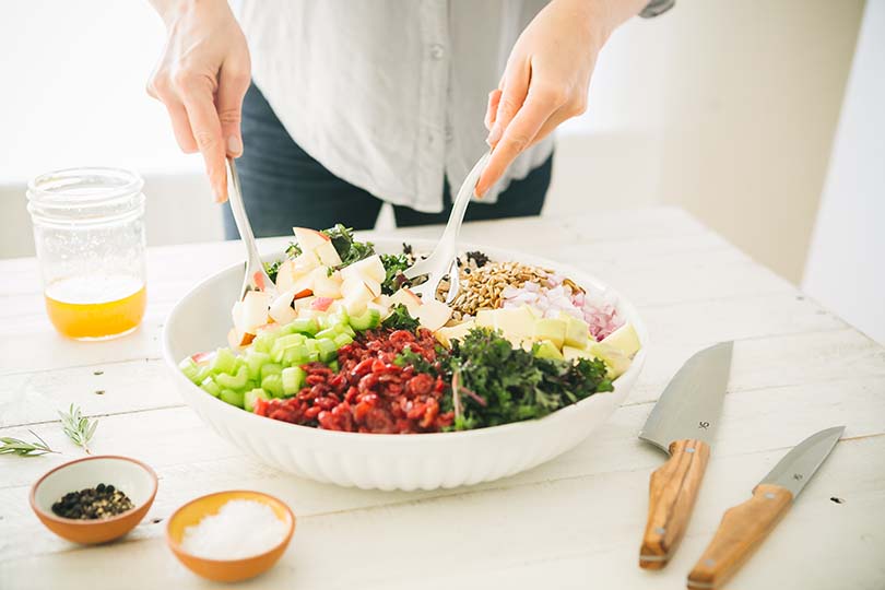 Make This Tasty Wild Rice, Kale and Apple Crunch Salad for Dinner This Week