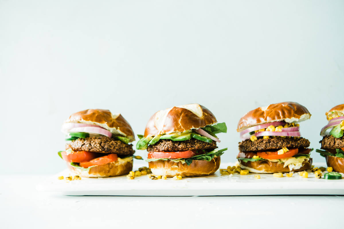 Baked Vegan Black Bean Burgers