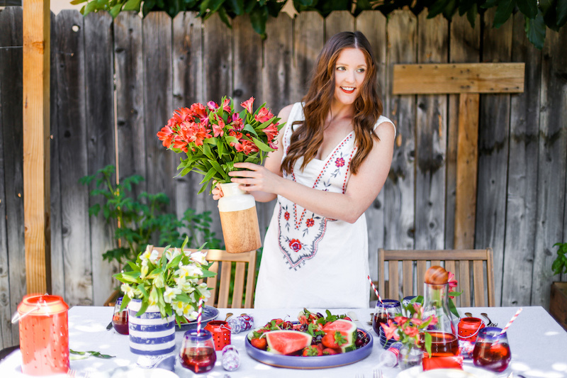 A Chic and Patriotic Fourth of July Table