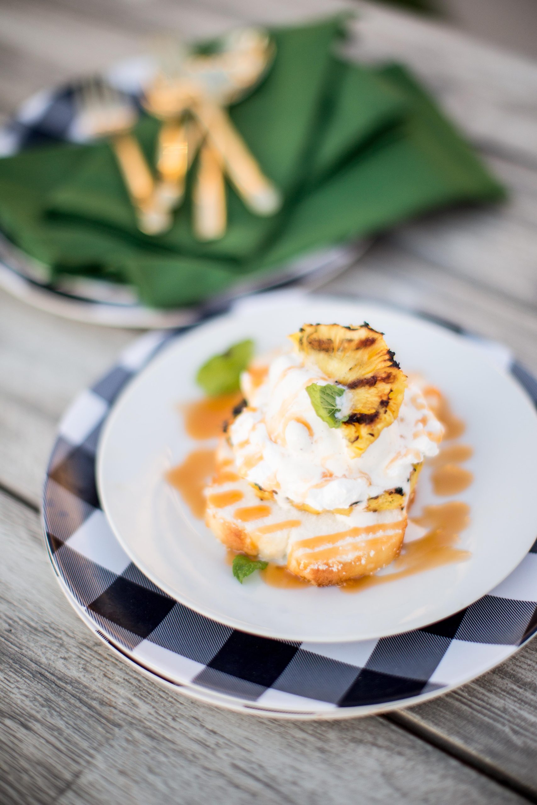 Grilled Pineapple Upside Down Cake