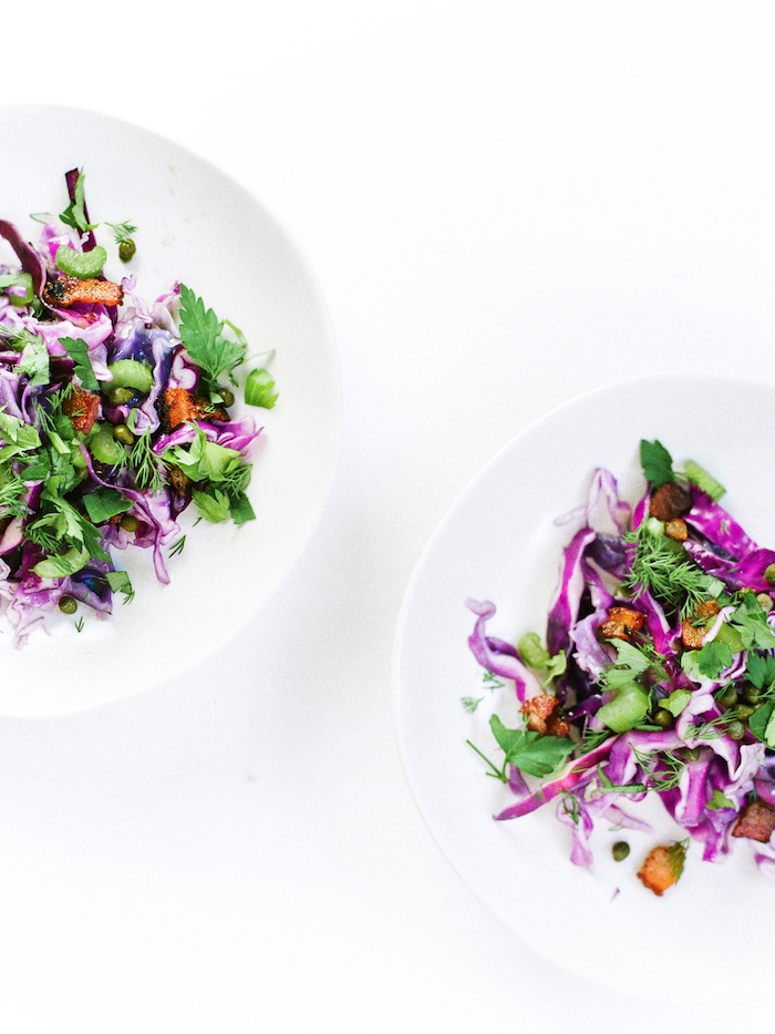 Pan-Roasted Cabbage Slaw