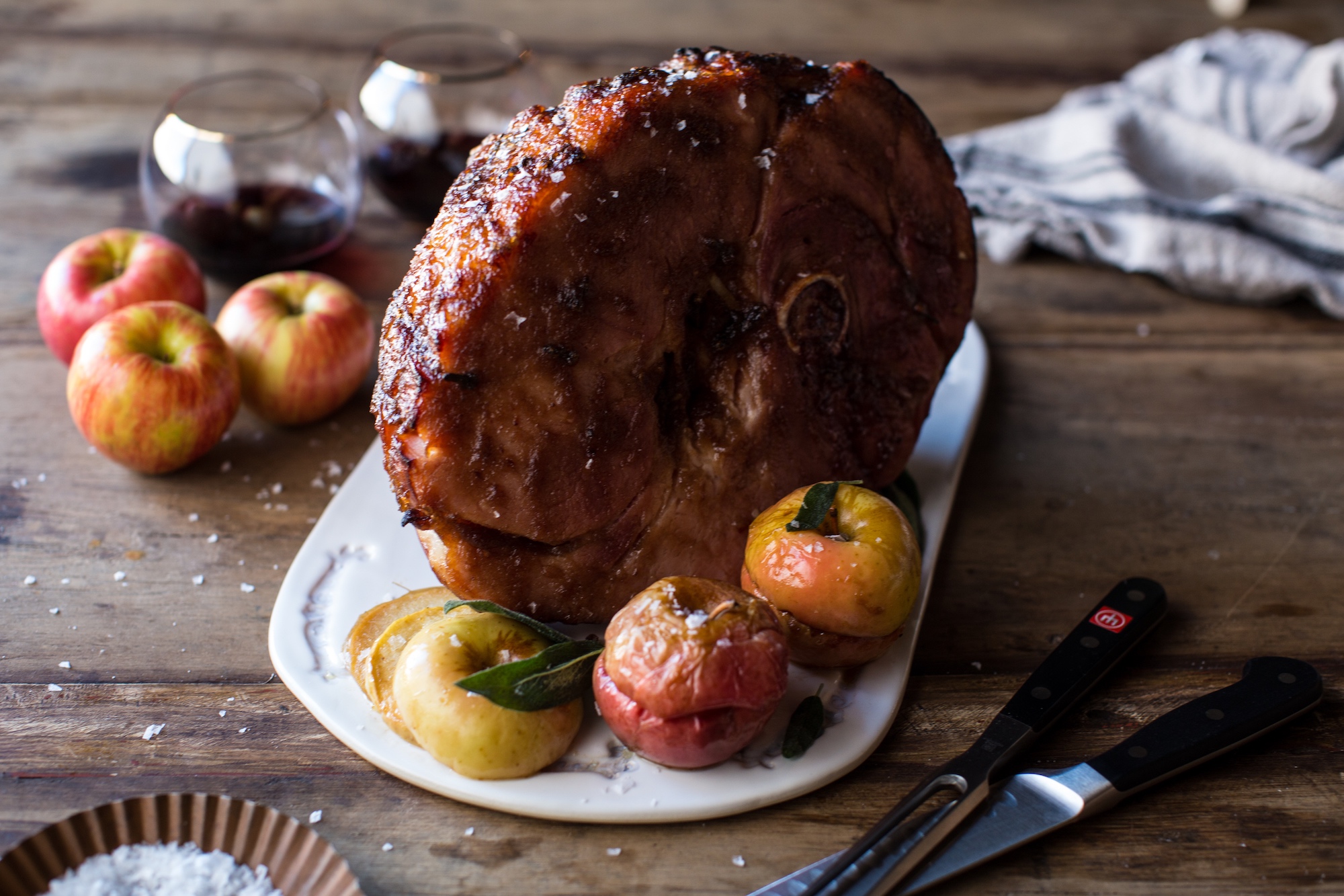 Apple Butter Glazed Ham