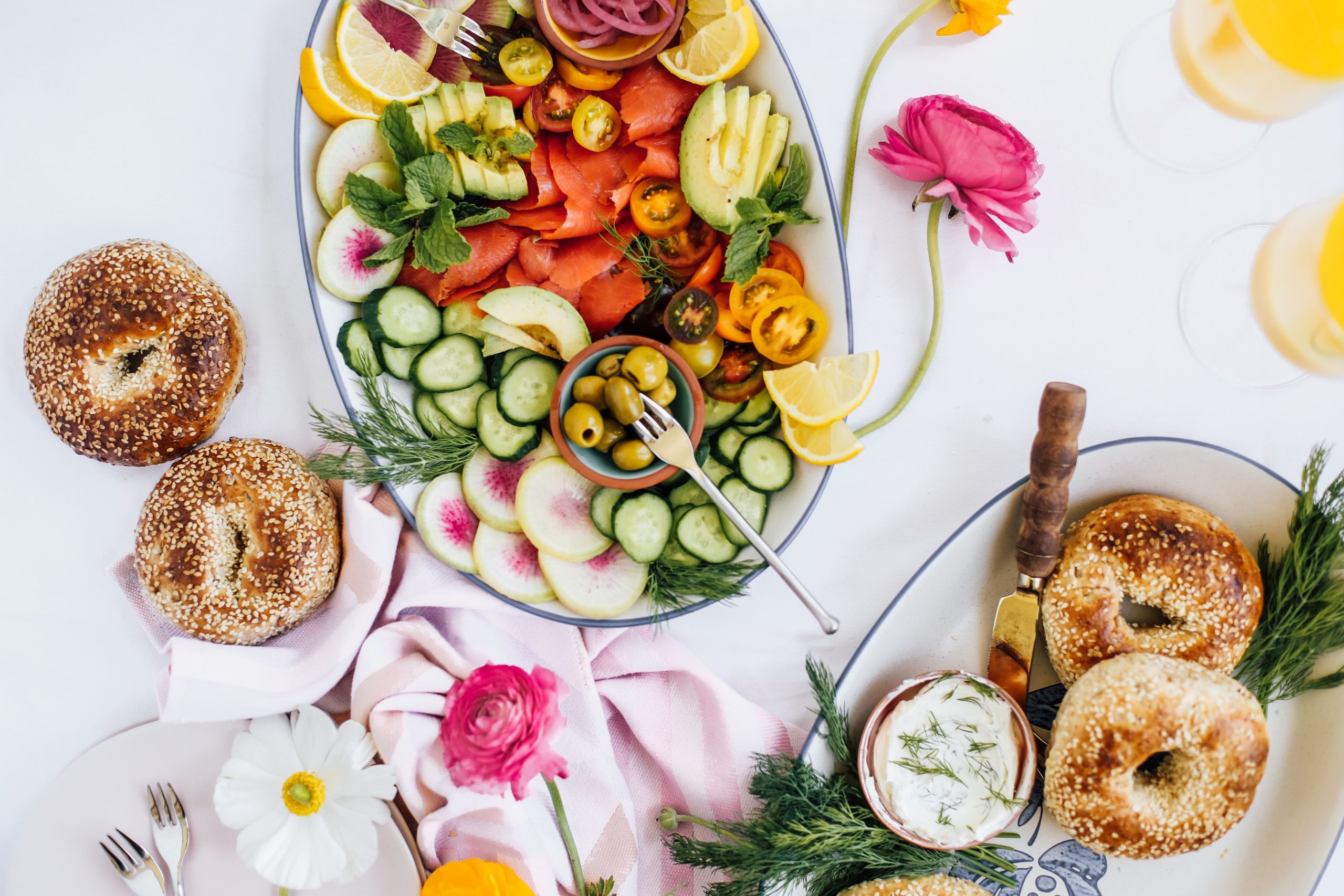 A DIY Bagel and Lox Spread for a Laidback Spring Brunch