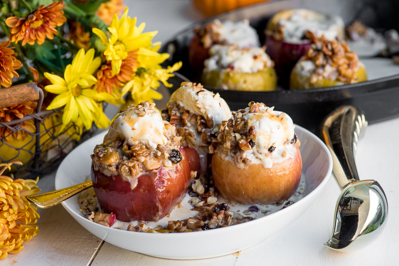 Apple Crisp Stuffed Baked Apples