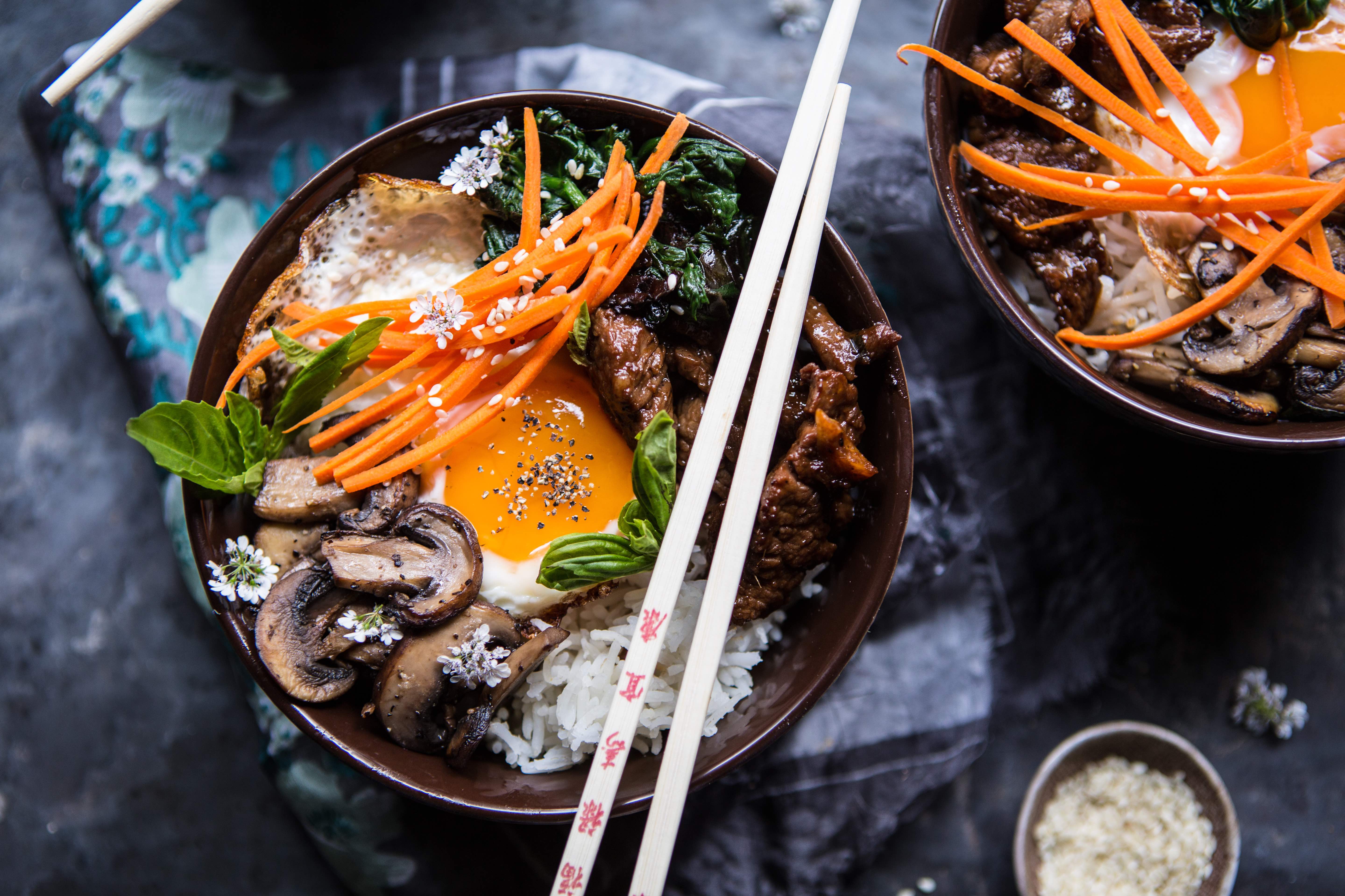 Bibimbap with Steak & Gochujang Recipe