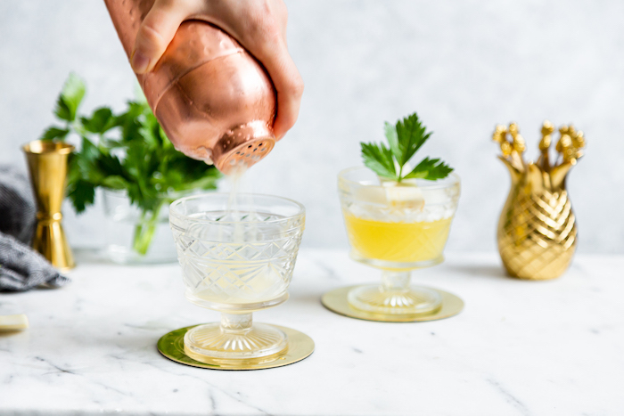 Savory Celery Root Cocktails