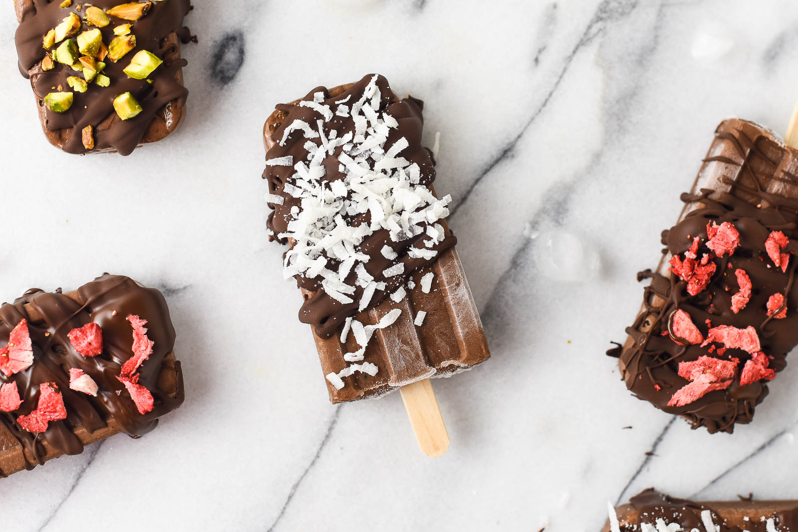 Chocolate Coconut Chia Pudding Pops