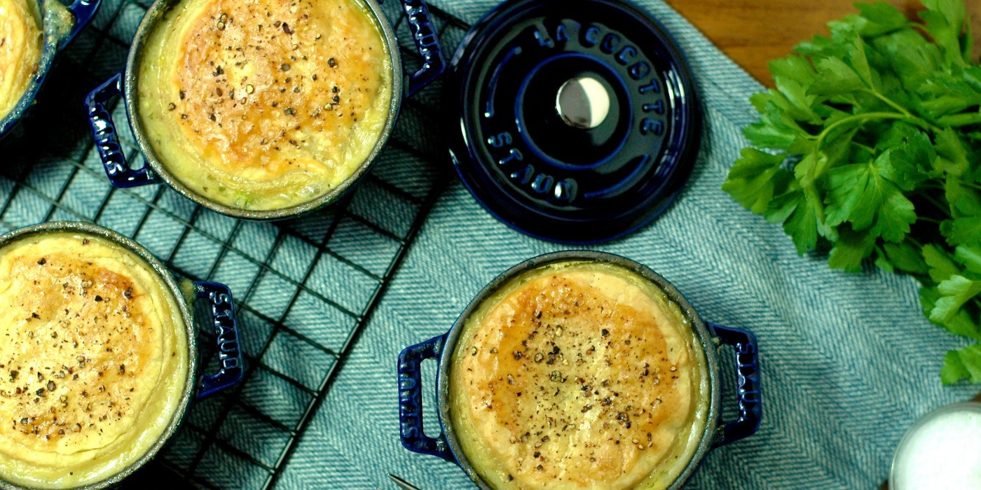 Comforts of Spring: Chicken + Vegetable Mini Pot Pies