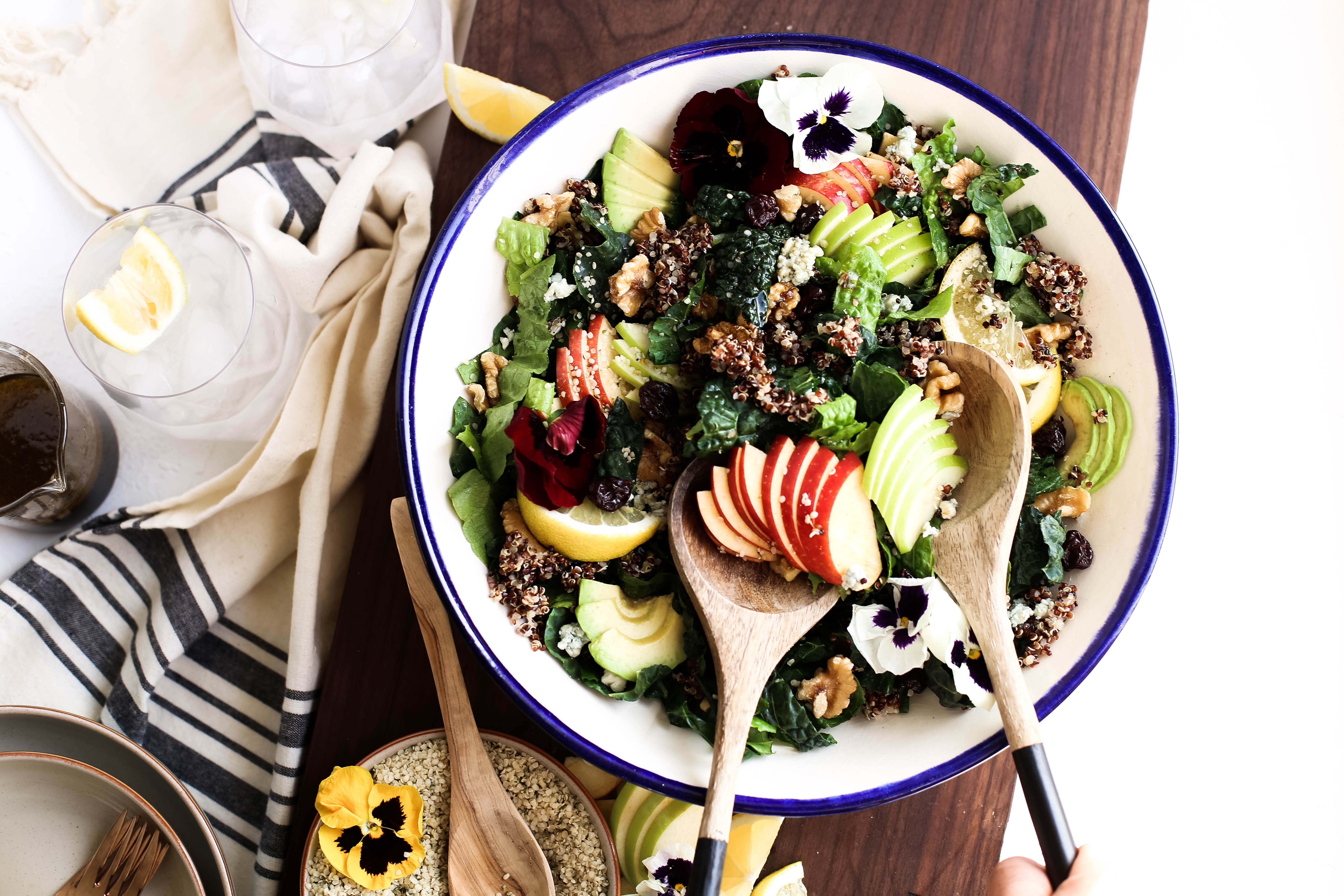 A Harvest Apple Quinoa Kale Salad To Kickstart A Healthy New Year