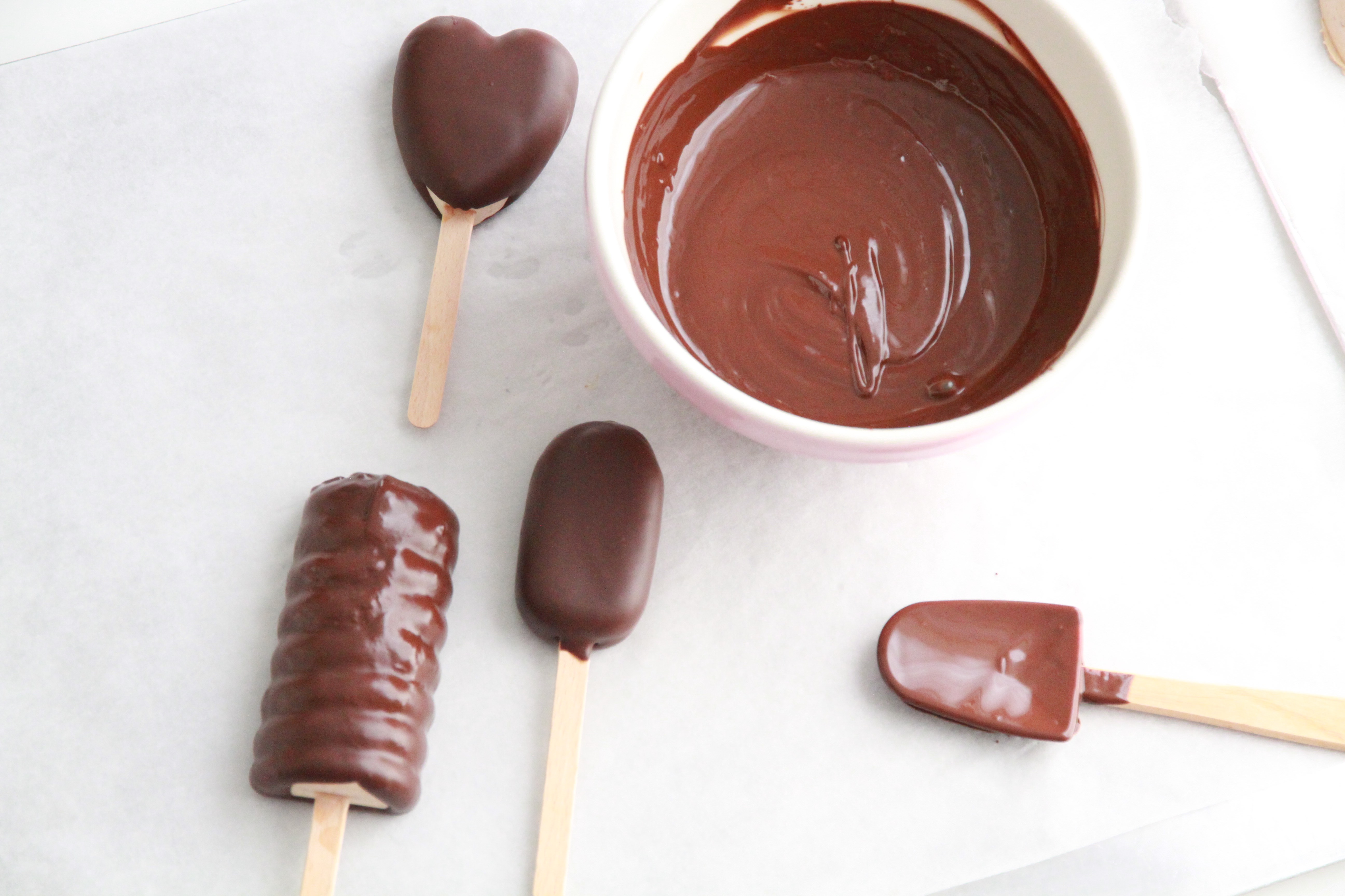 Mocha & Caramel Ice Cream Pops