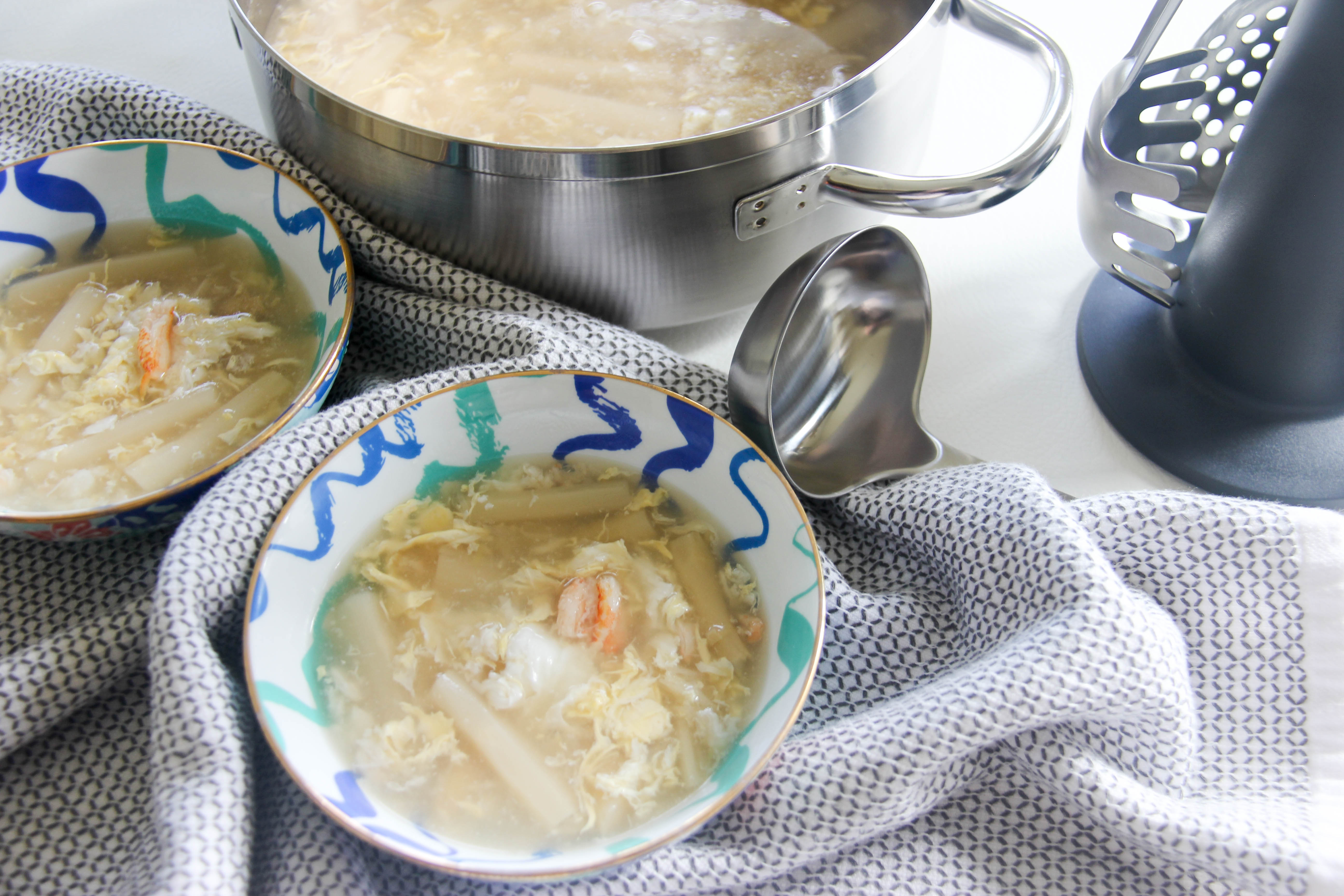 Crab & Asparagus Soup for Lunar New Year