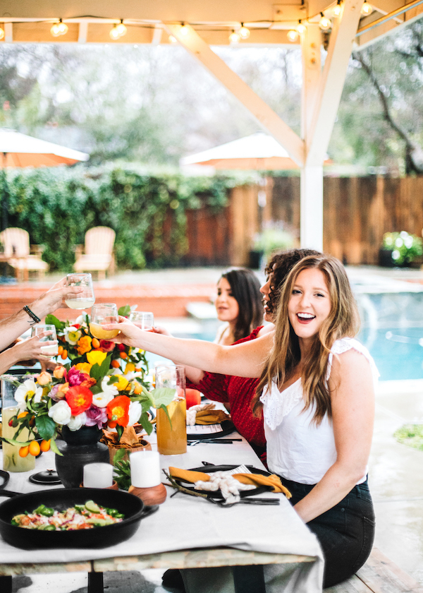 Al Fresco Wine and Cheese Dinner Party