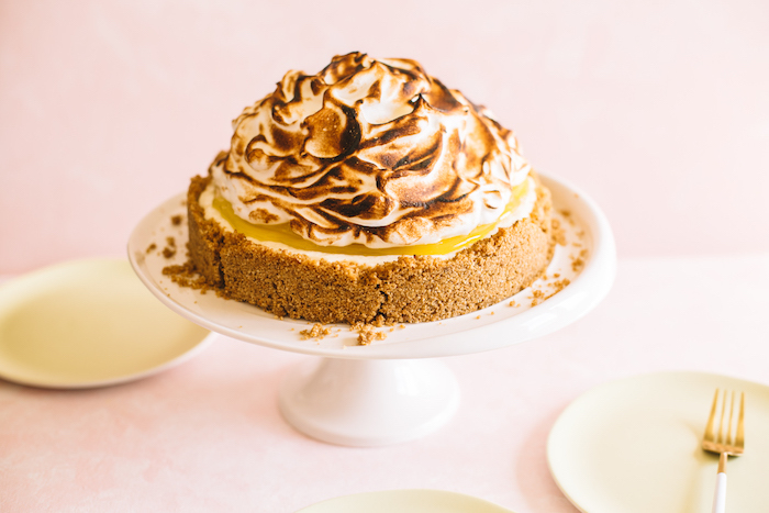 No Bake Lemon Meringue Cheesecake