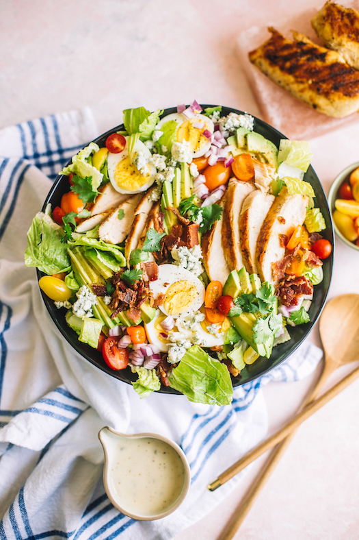 Loaded Chicken Cobb Salad Recipe | The Inspired Home