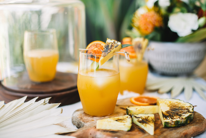 Smoky Pineapple Mezcal Margaritas