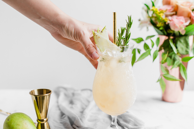 Strawberry Rhubarb Pitcher Cocktail Recipe, Colleen Jeffers