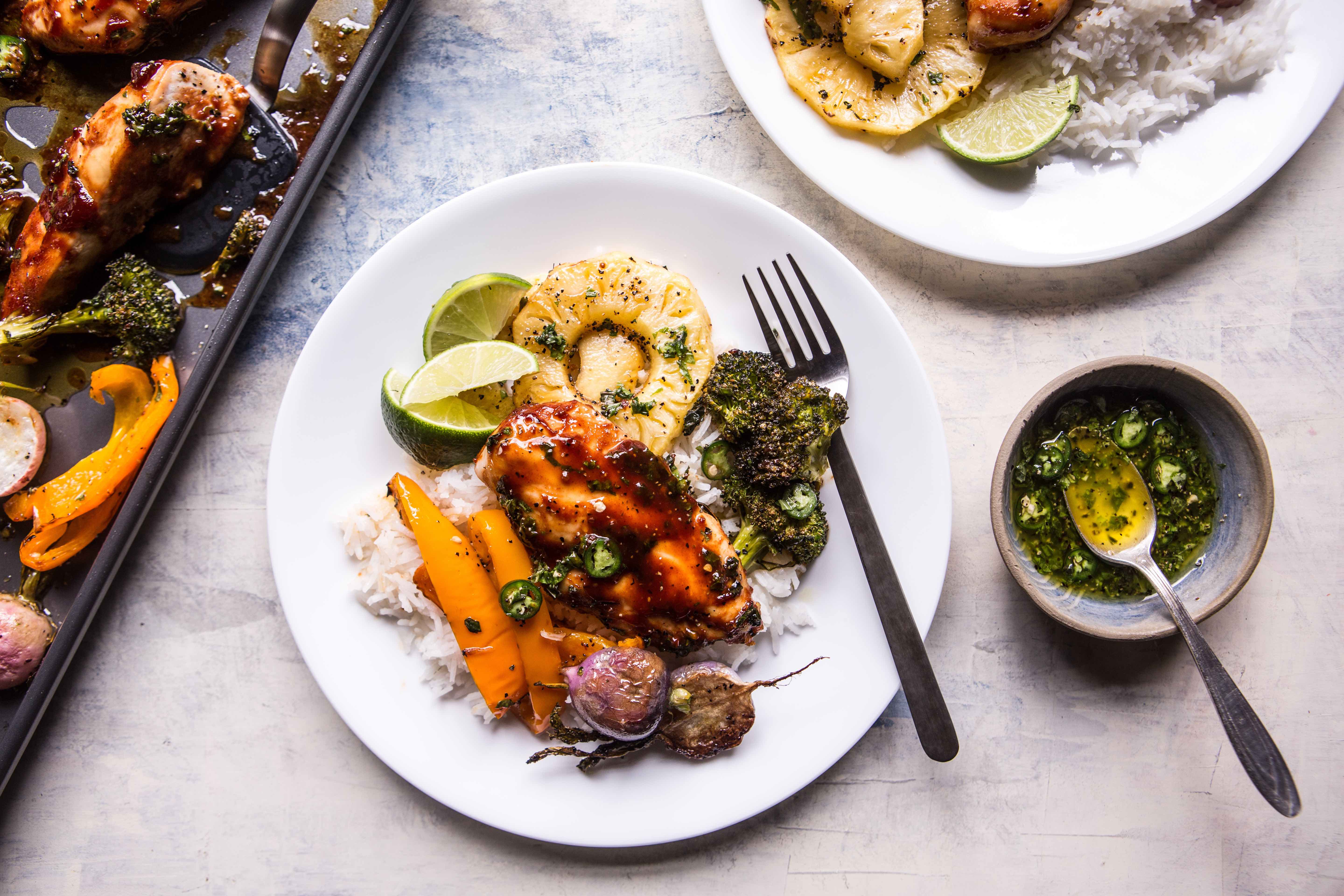 Spring Sheet Pan Chicken Dinner