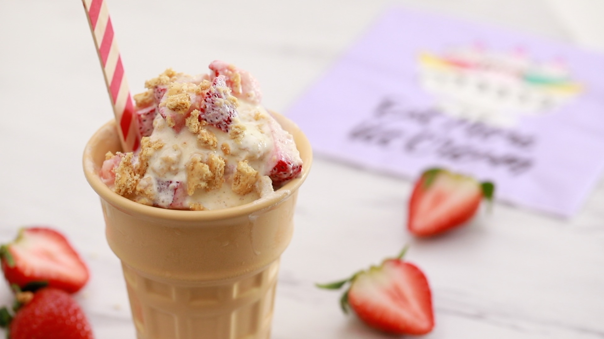 Strawberry Cheesecake Ice Cream Recipe