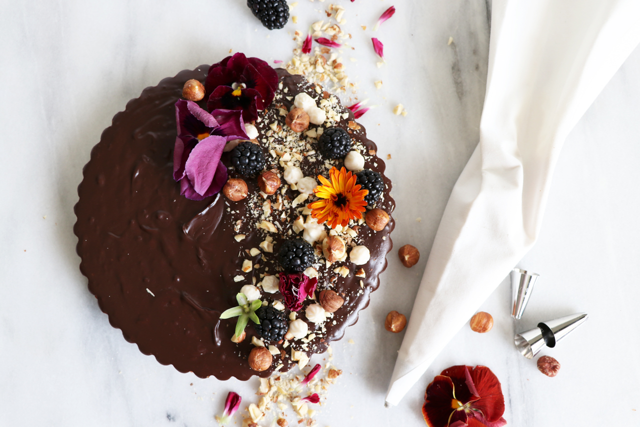 Healthy Chocolate Hazelnut Tart Recipe