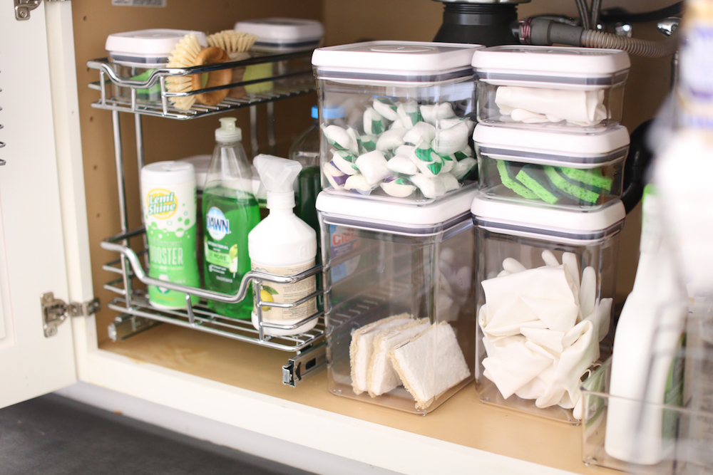 Under Kitchen Sink Organization