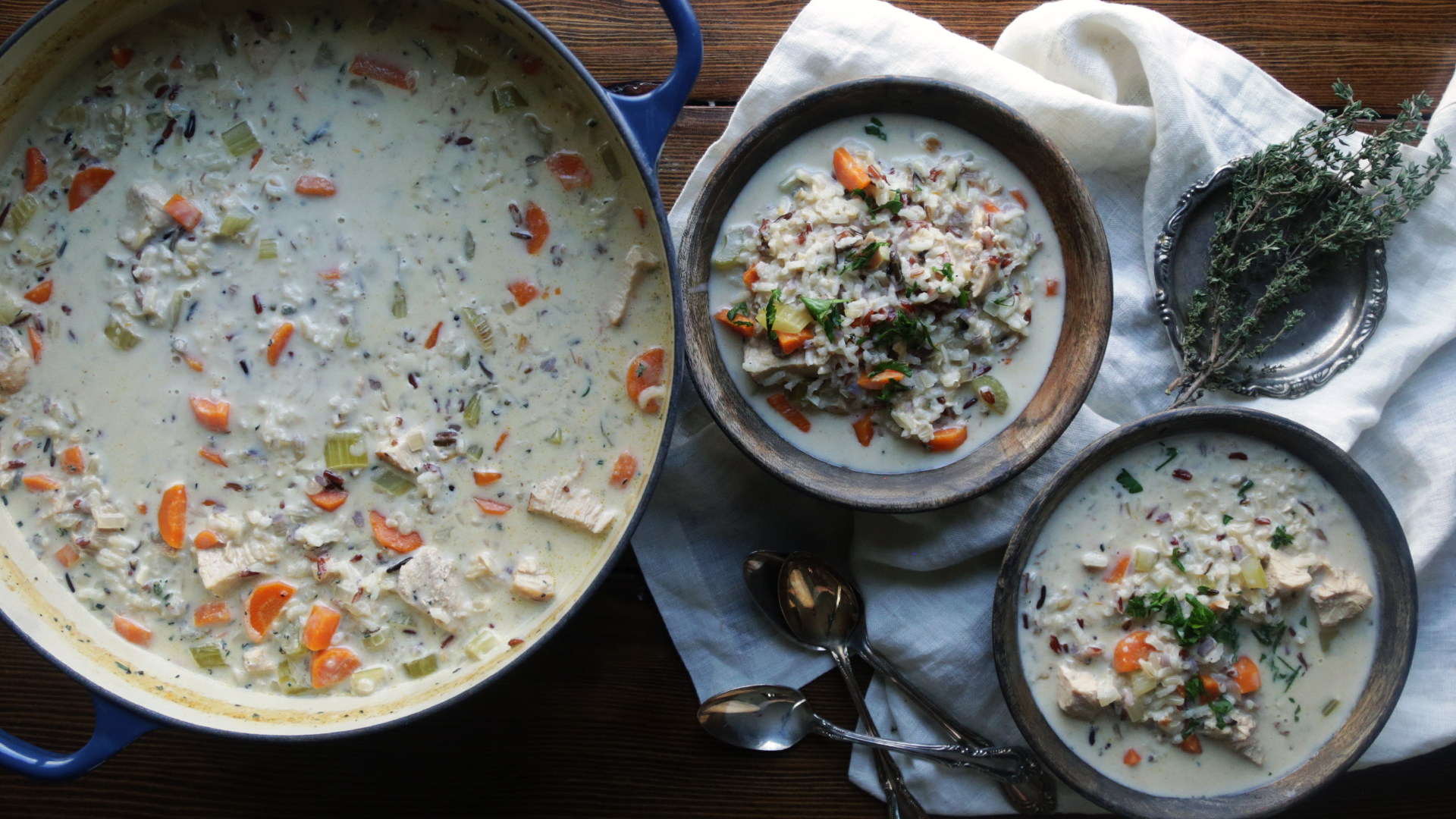 Cream of Chicken and Wild Rice Soup
