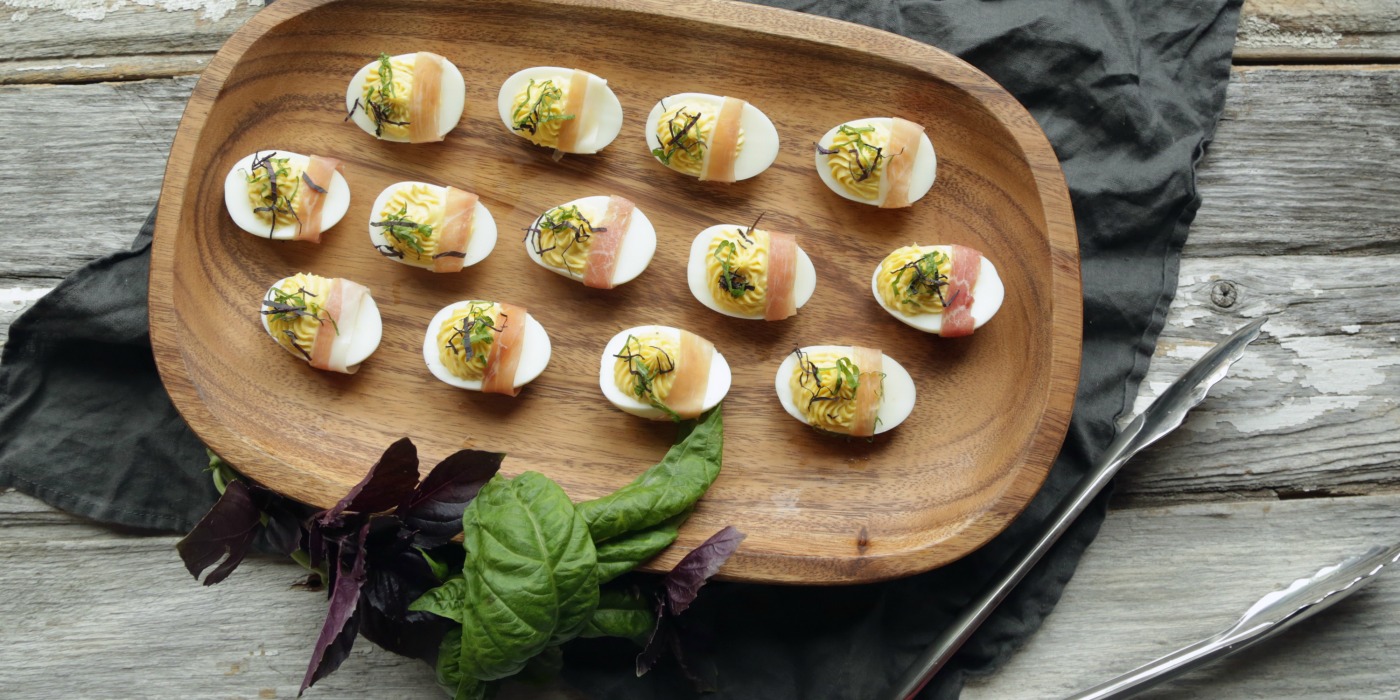 The Best Deviled Eggs Recipe with Bacon - Chef Billy Parisi