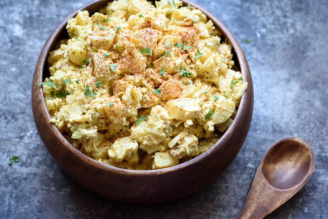 Healthy Potato Salad with Turmeric | The Inspired Home