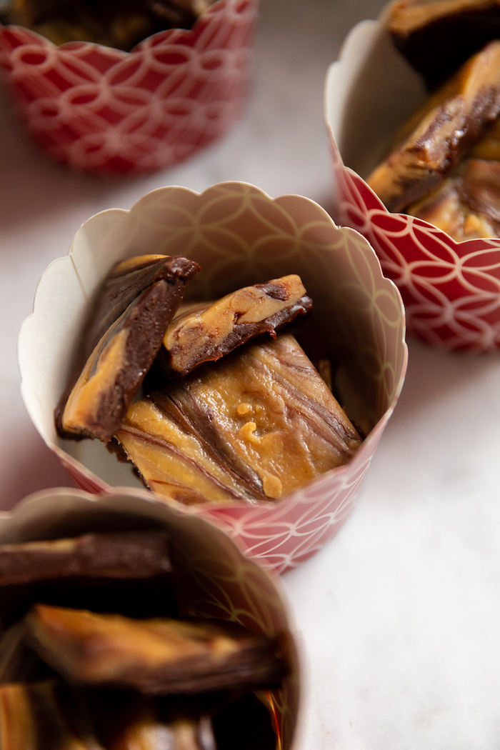 Chocolate Peanut Butter Holiday Fudge