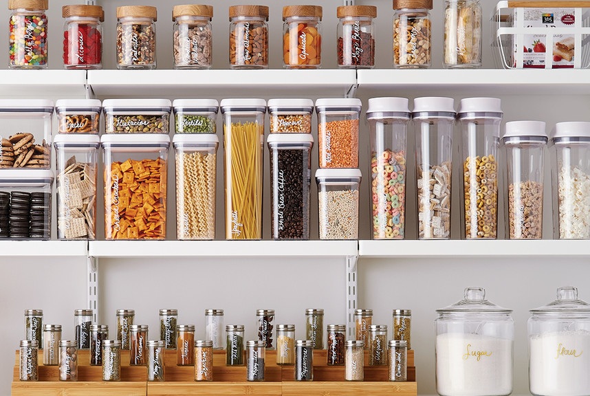 Organizing 101: The Pantry  Kitchen storage containers, Glass