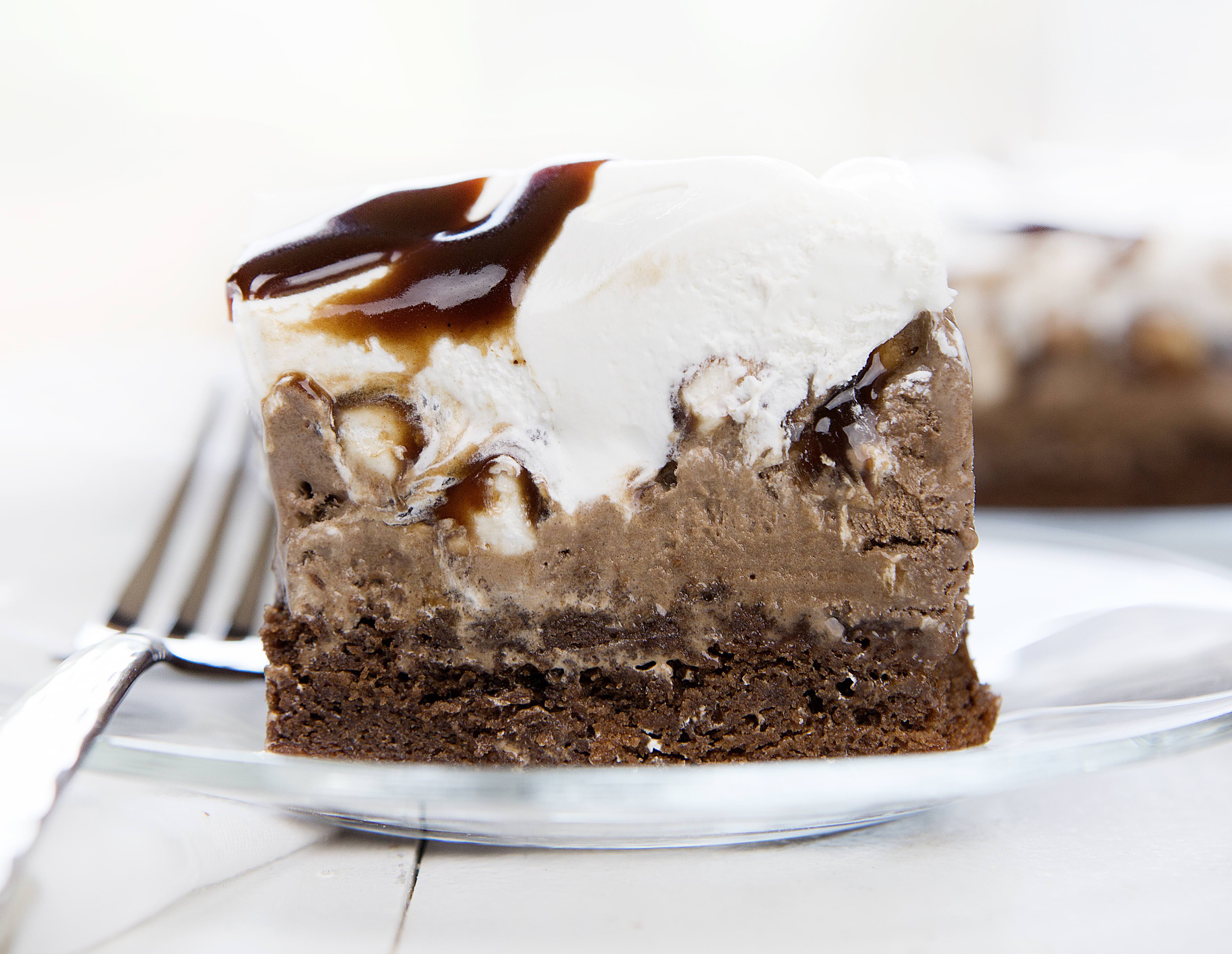 This Rocky Road Brownie Ice Cream Cake Is Seriously Good