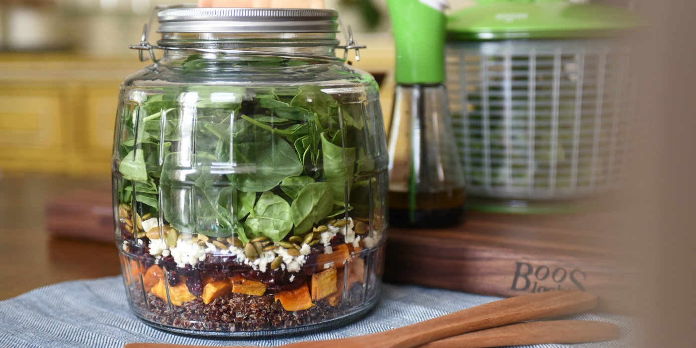 Leak-proof Salad Dressing Shaker With Glass Jar And Lid - Perfect