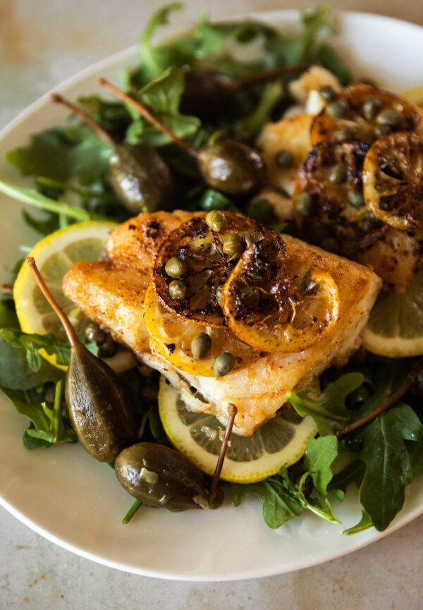 Skillet Lemon & Capers Cod | The Inspired Home