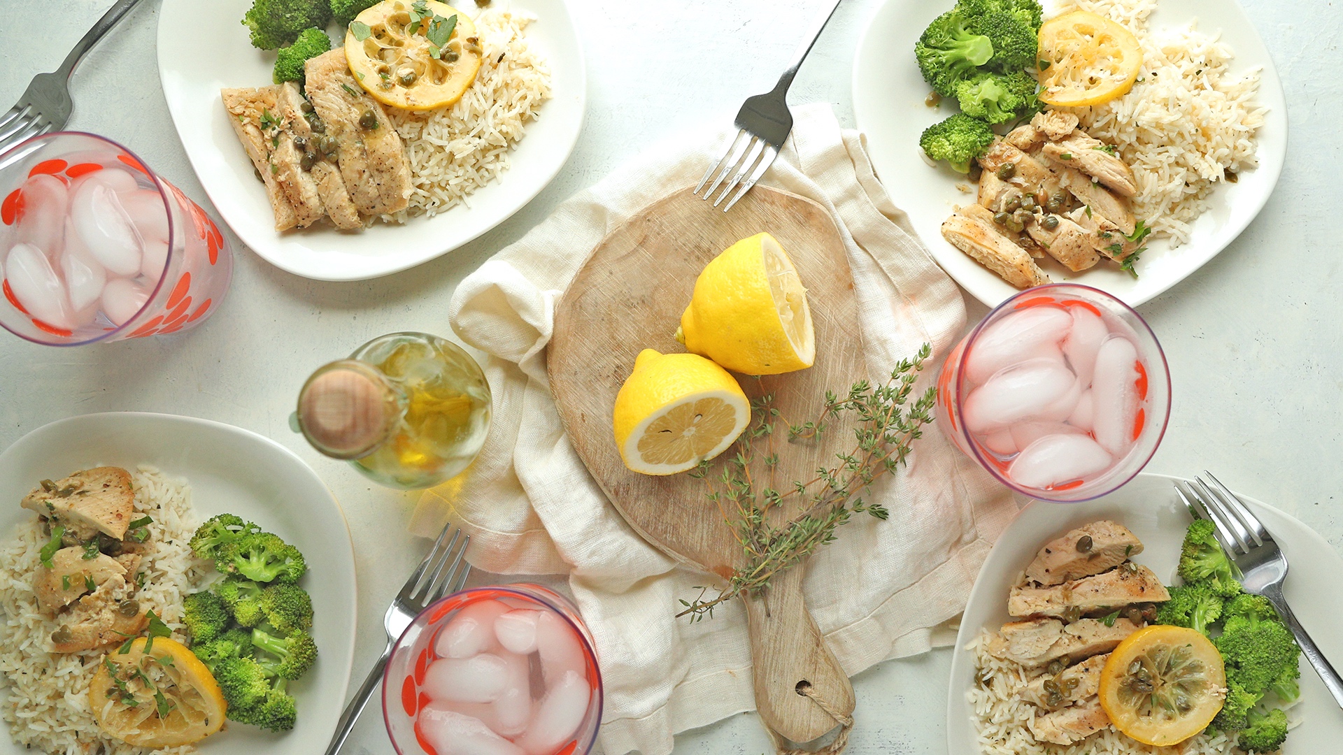 Make Ahead Meal: Lemon Chicken with Broccoli & Rice