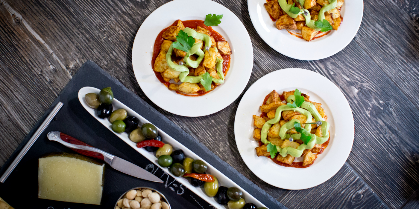 Bravo for Bravas! Healthy Patatas Bravas with Vegan Avocado Aioli Recipe