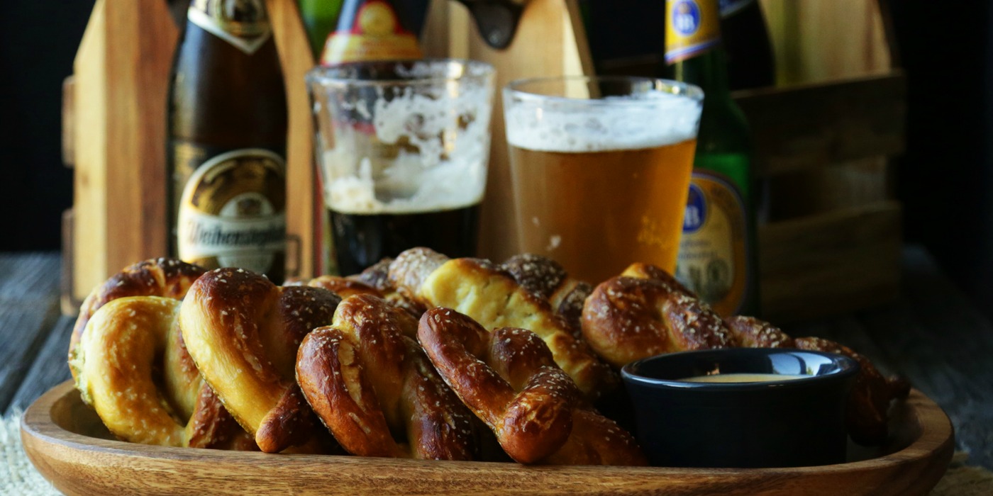 Oktoberfest Homemade Pretzels & German Beer Cheese Sauce