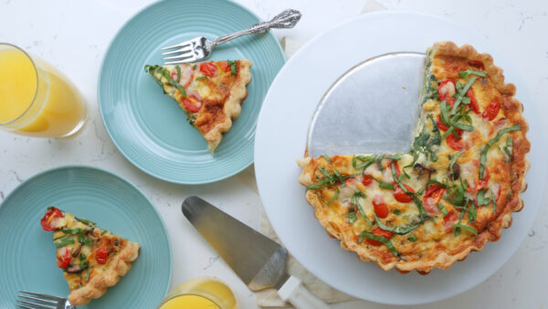 Spring Vegetable Quiche Recipe | Billy Parisi | The Inspired Home