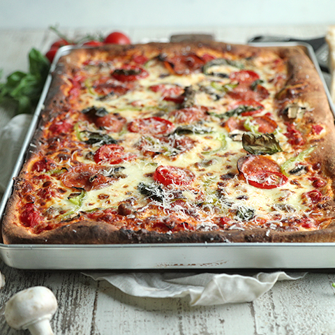 Homemade Sheet Pan Pizza Recipe, Billy Parisi