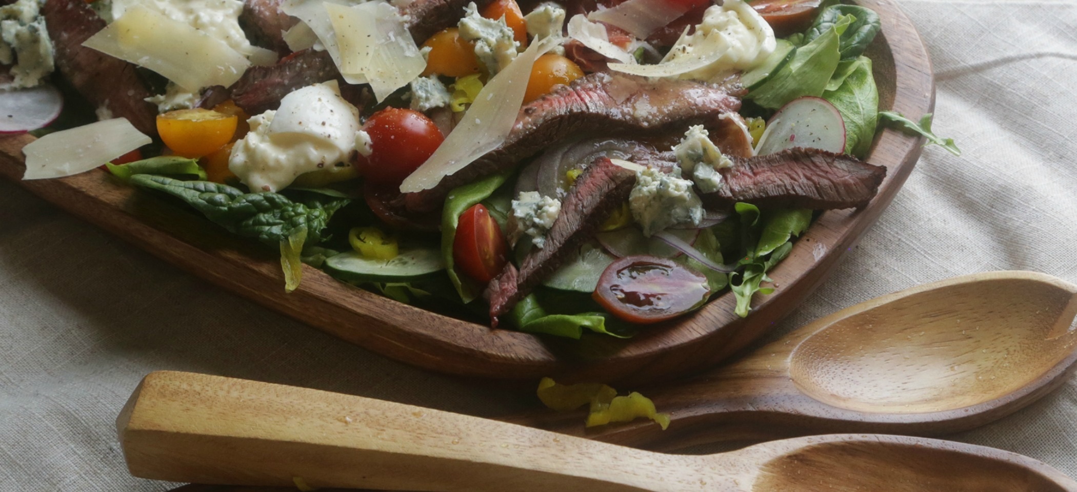 Steakhouse Salad with Honey Shallot Vinaigrette