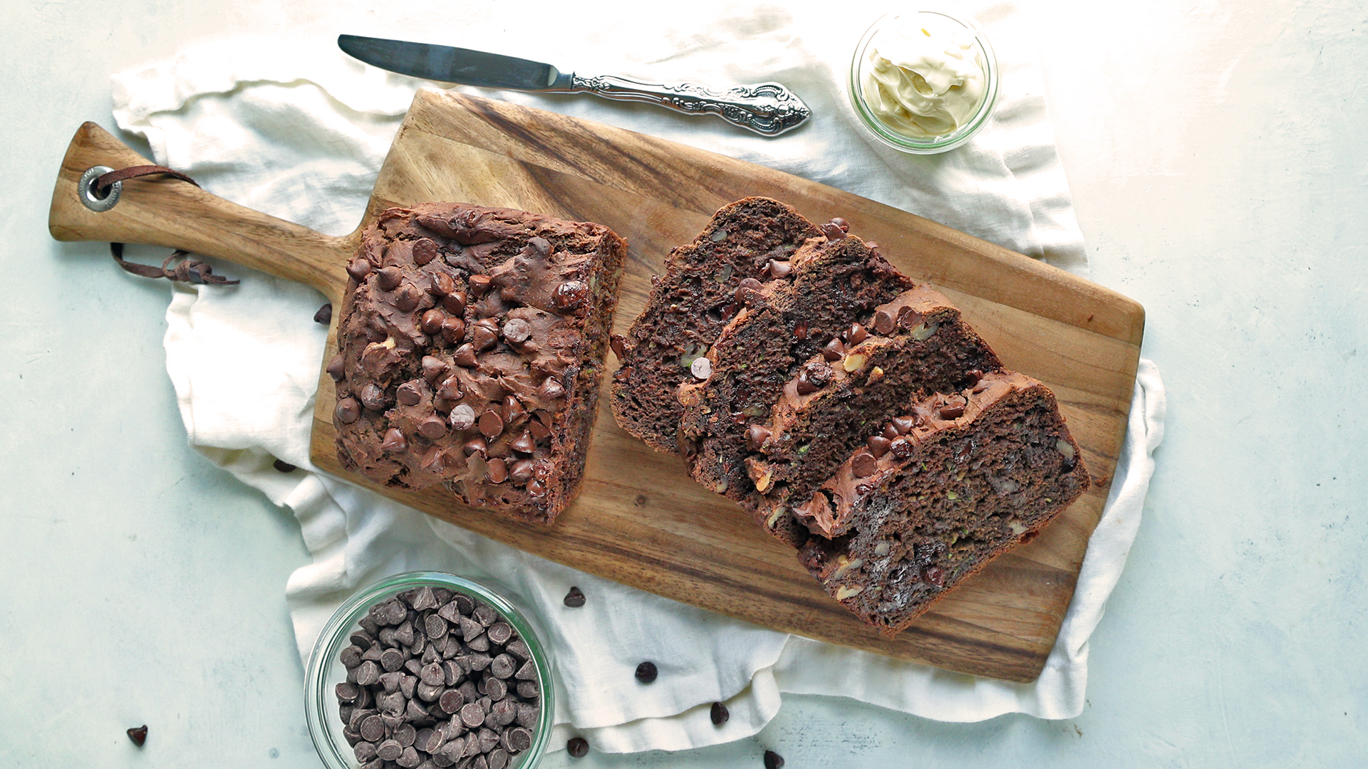 Gluten-Free Chocolate Avocado Zucchini Bread