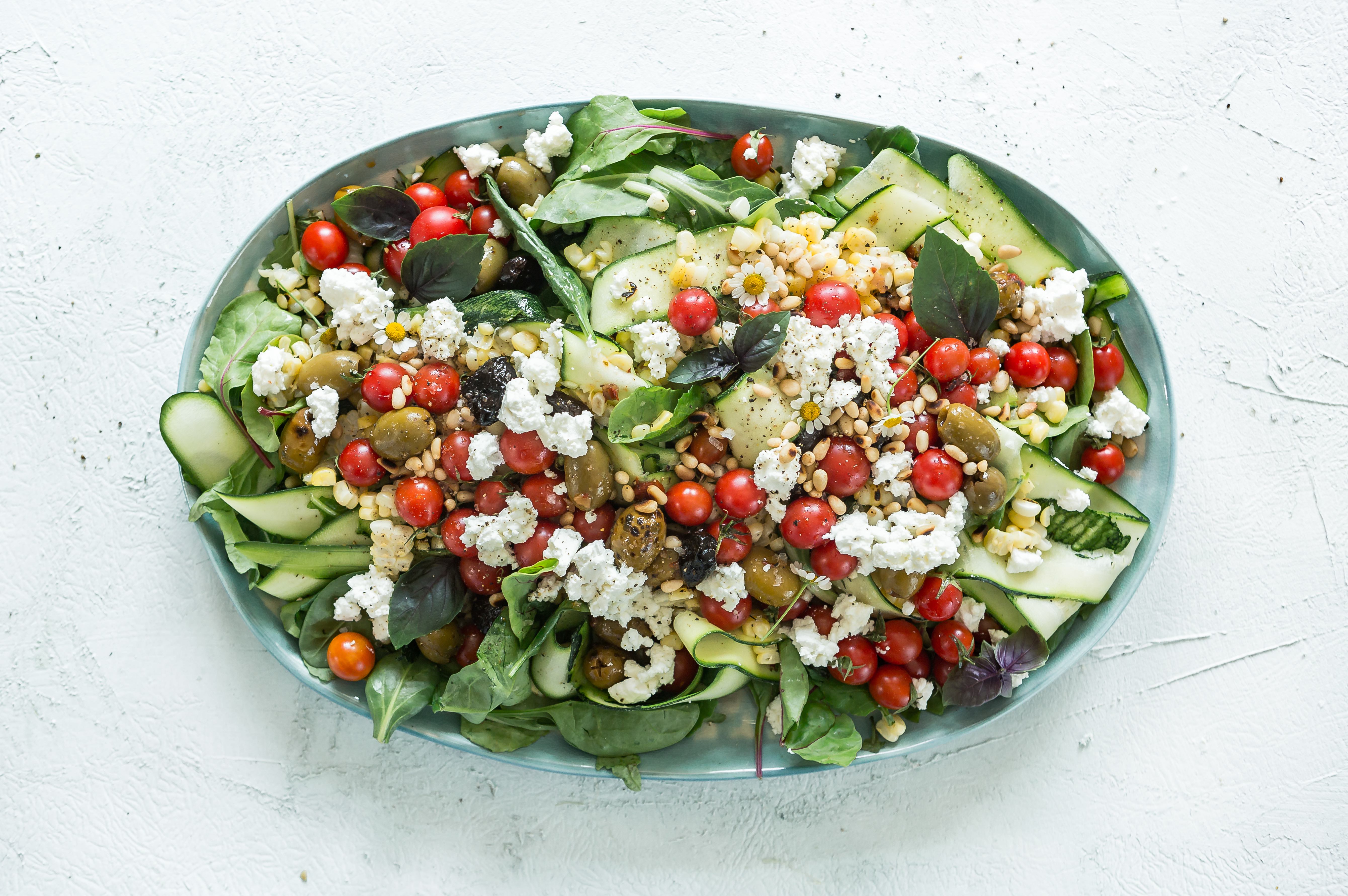 Zucchini Ribbon Salad Recipe | Brooke Lark | The Inspired Home