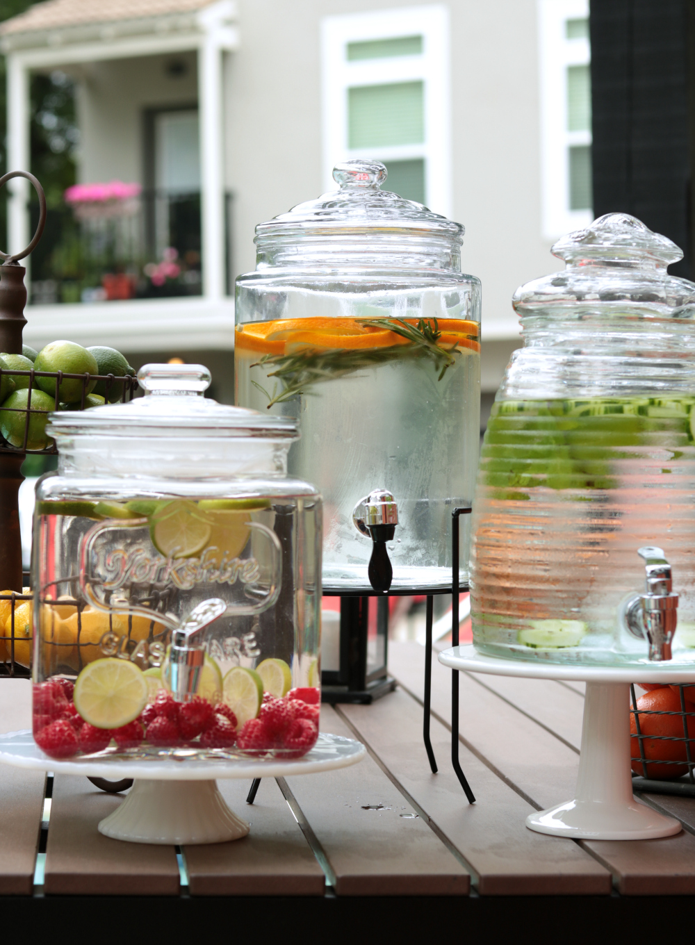 Glass Beverage Dispenser with Cork Top