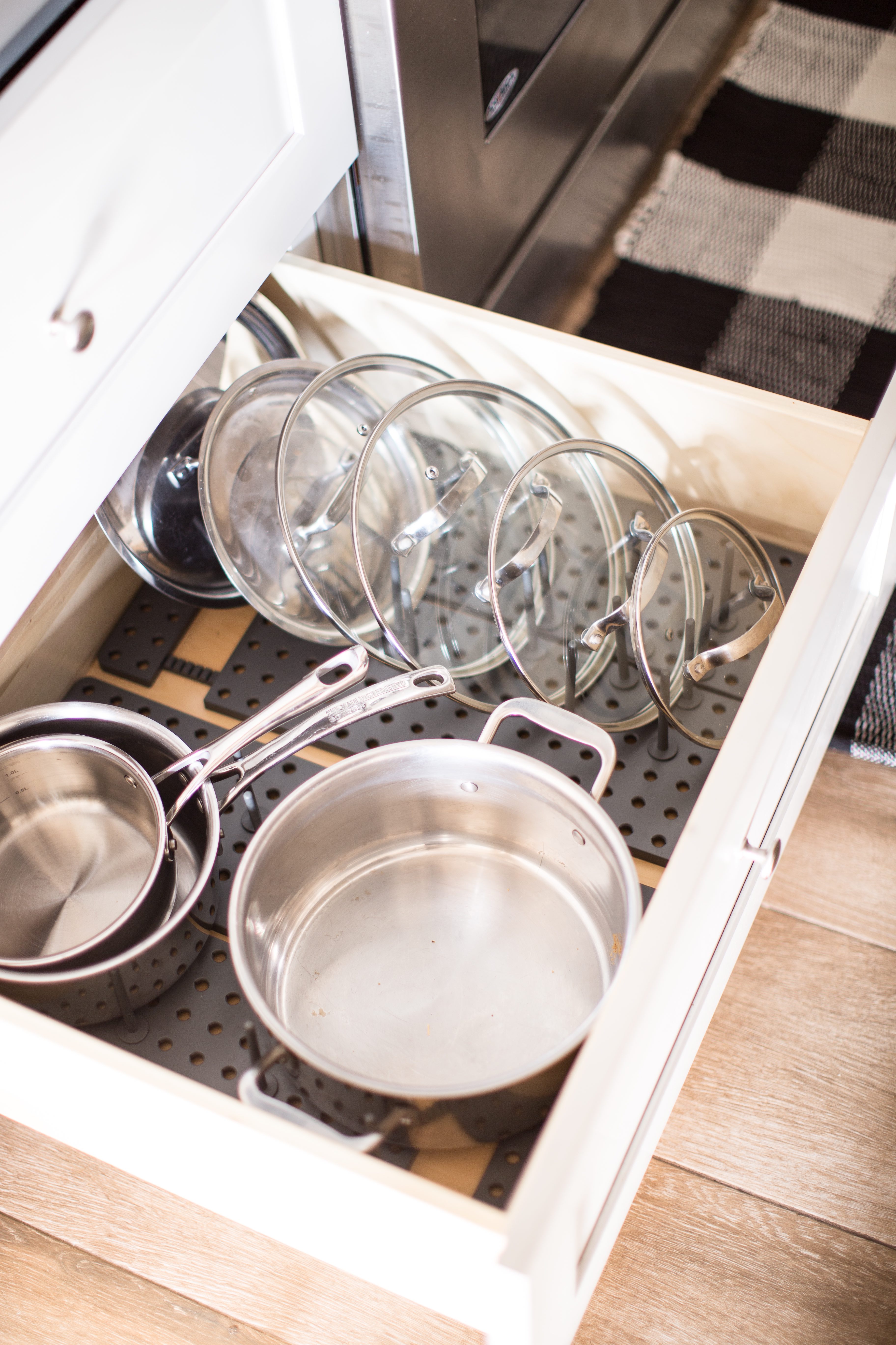 How to organize pot lids, easy! - Green With Decor