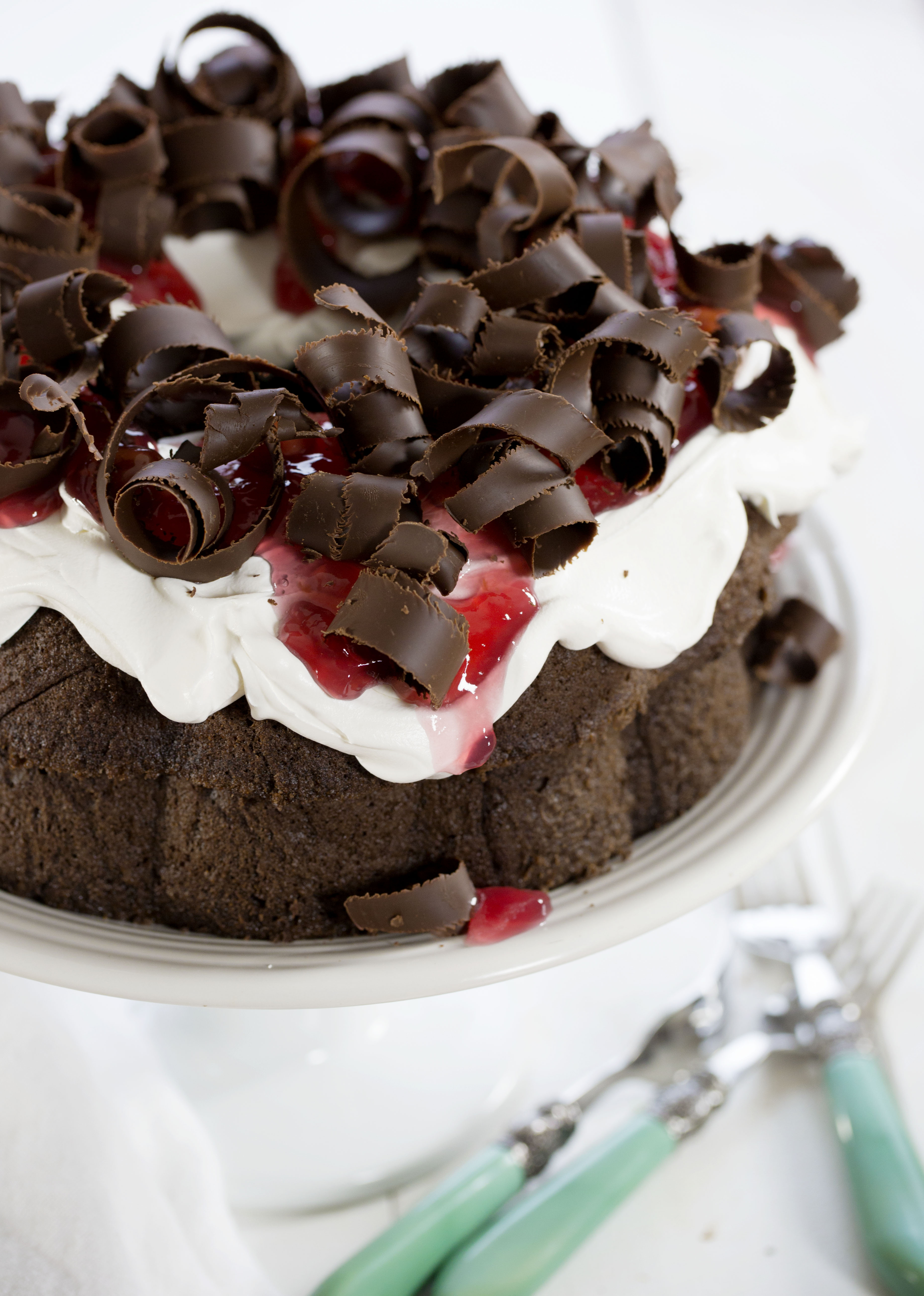 Cherry Chocolate Cream Cheese Bundt Cake - Dinner, then Dessert