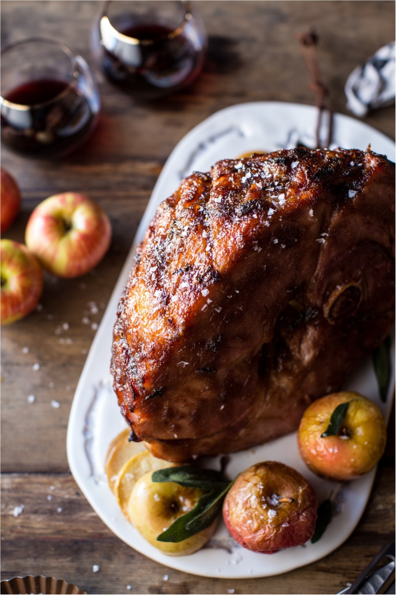 Apple Butter Honey Glazed Ham - I Am Homesteader