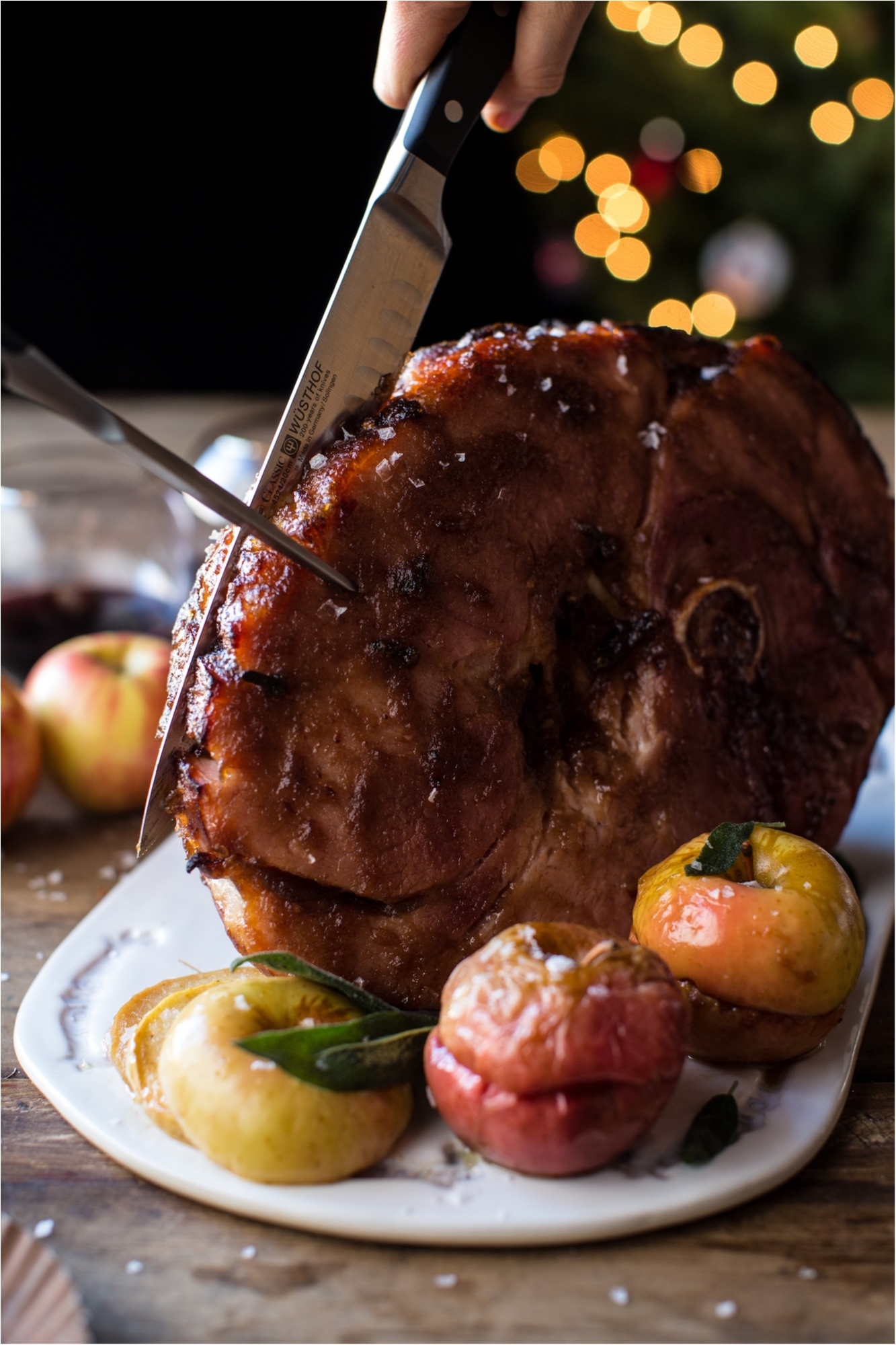 Apple Butter Honey Glazed Ham - I Am Homesteader